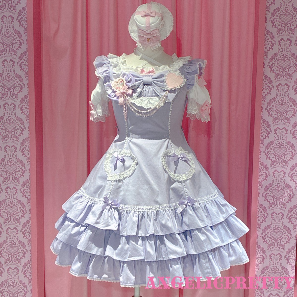 🎀Cute Heartジャンパースカート…¥35,200🎀 ハート型のポケットが