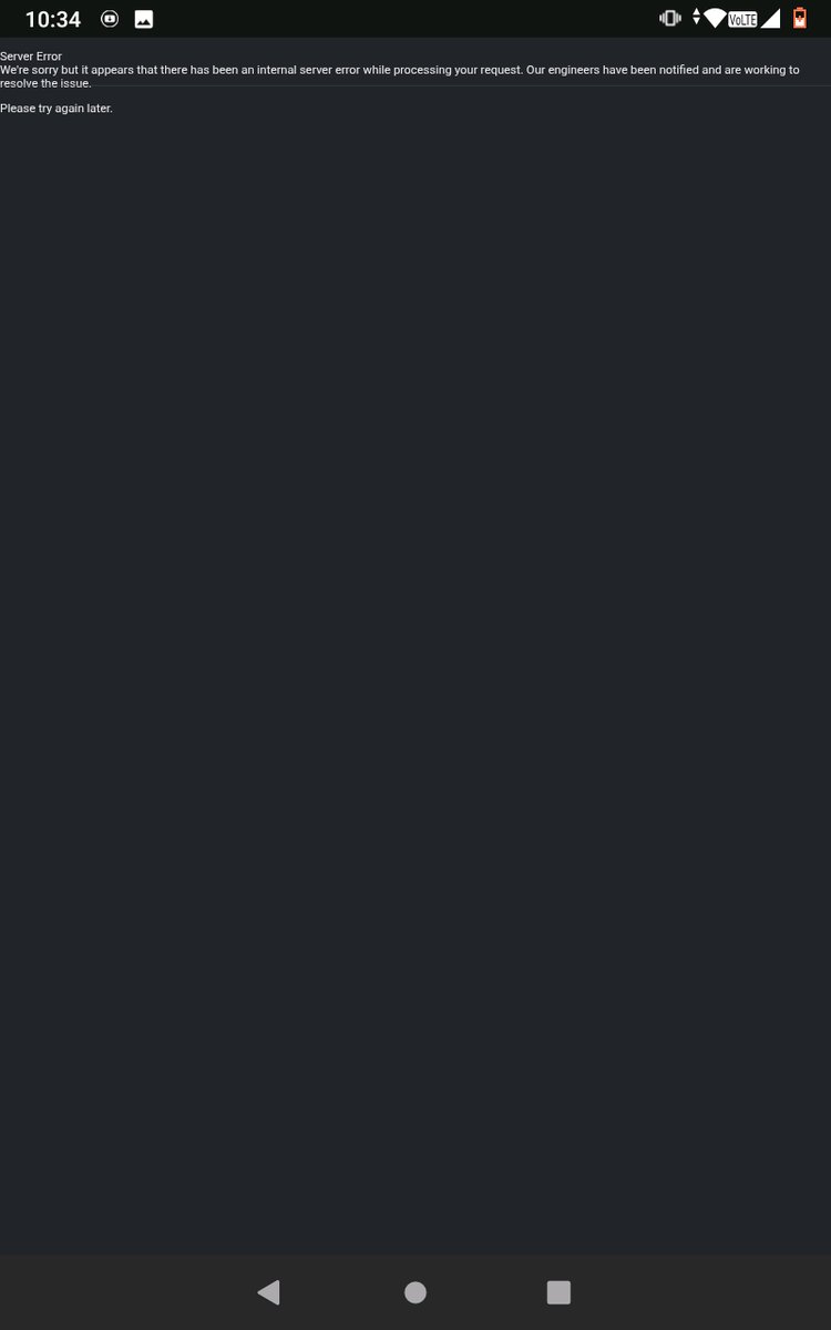 harsh408200's tweet photo. I am experiencing an issue while using Google Chrome on my Android device. Certain pages are displaying the following message:
‘We’re sorry but it appears that there has been an internal server error while processing your request. Please try again later.
@googlechrome
@Google https://t.co/iQScoLJEF5