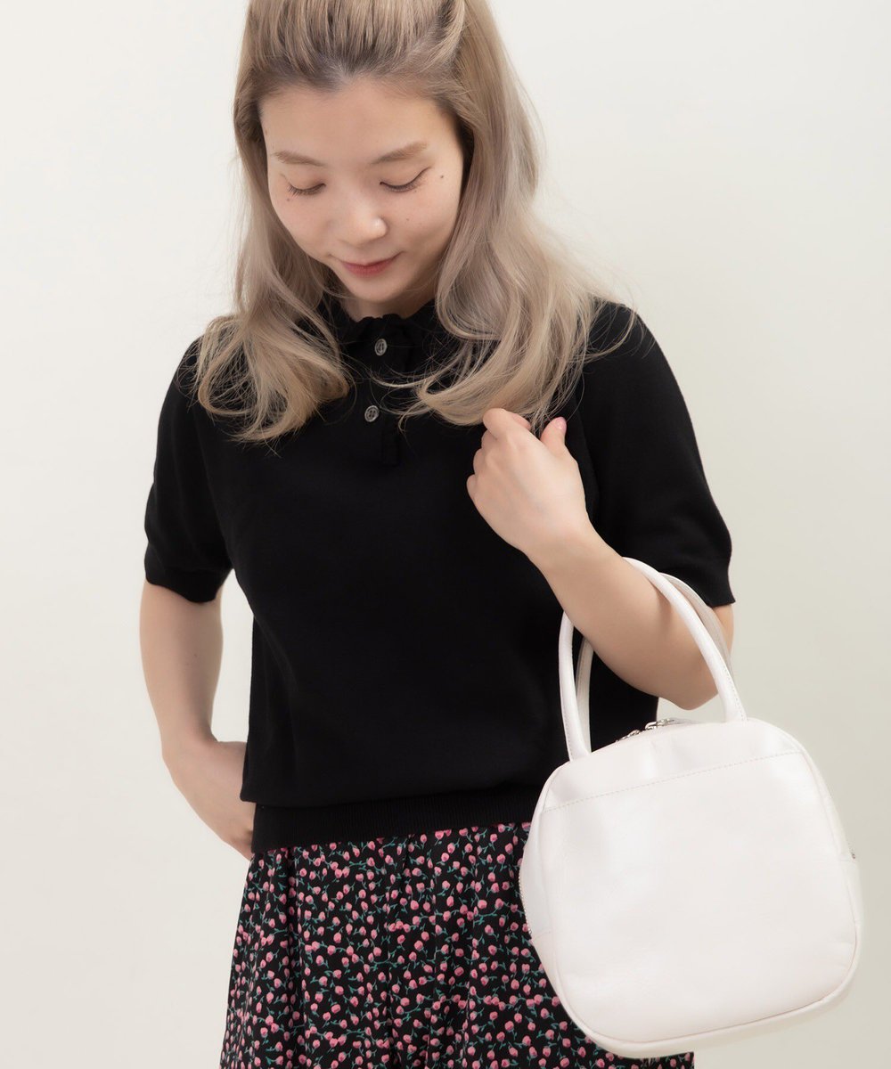 CHILD WOMAN 🍒 昨年より人気のフリル襟ニットポロシャツは、ドライ