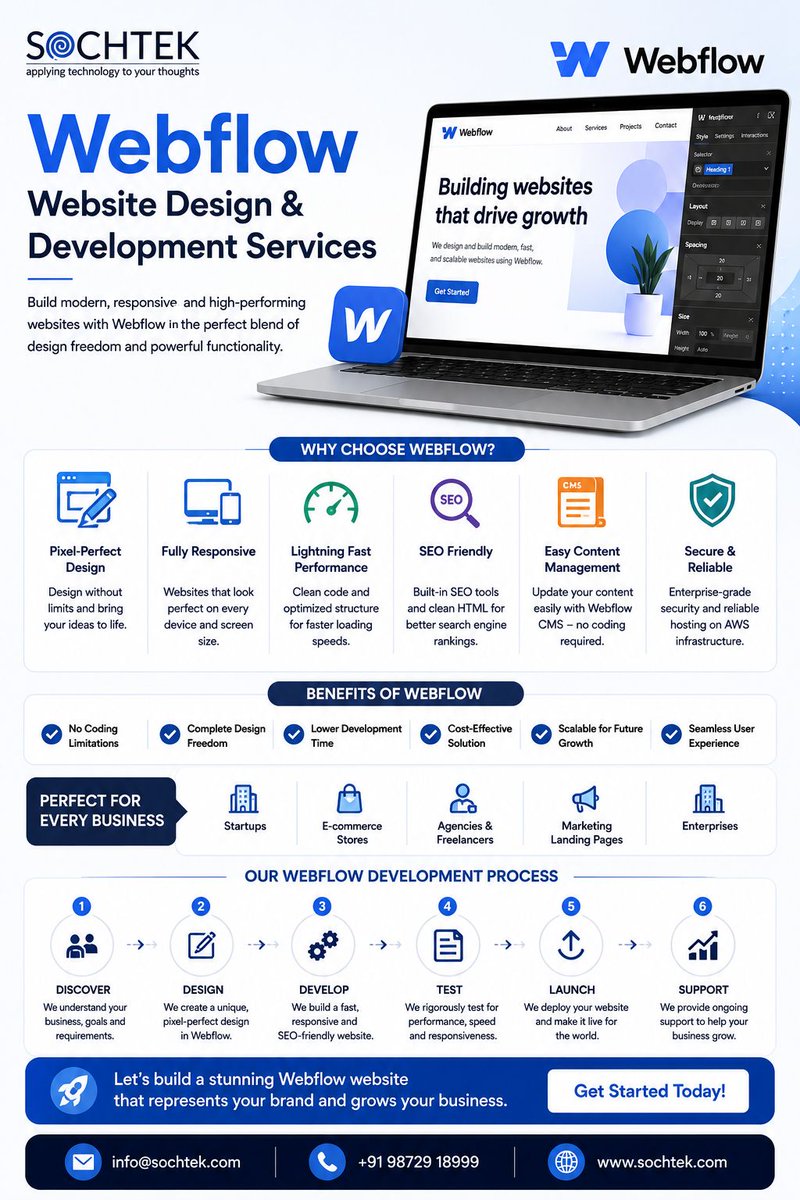 sochtek's tweet photo. Build fast, responsive and SEO-friendly Webflow websites with modern design, easy management and scalable solutions for business growth.

info@sochtek.com
+91 98729 18999
https://t.co/cjrH80PkAS

#Webflow #WebflowDevelopment #WebsiteDesign #WebDevelopment #ResponsiveDesign https://t.co/OfgvDsSk84