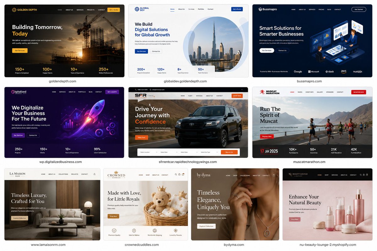 ssolution29's tweet photo. Web Developer | Building modern, responsive &amp; business-focused websites 🚀
Specialized in E-commerce, SaaS, Booking Systems &amp; Corporate Websites.
Helping brands grow with clean UI/UX &amp; powerful web solutions.
#WebDeveloper #WebDesign #WebsiteDevelopment #UIUX #SaaS #Ecommerce https://t.co/rL5SLjWiNc