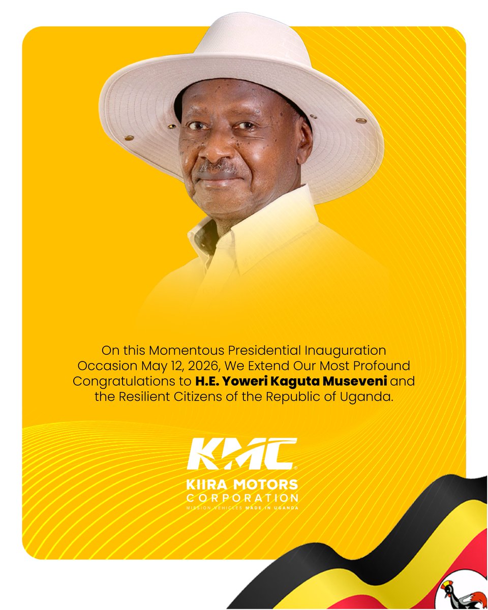 KiiraMotors's tweet photo. Congratulations, H.E. Yoweri Kaguta Museveni. https://t.co/qYeqRYOvw9