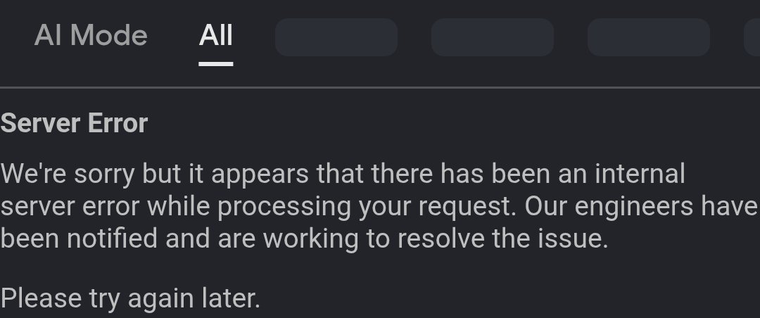 mentonut's tweet photo. #googlesearch @Google your search server performance is degrading, one piece of advice is do not utilize the same servers for AI processing. https://t.co/WKvqDhR3V4
