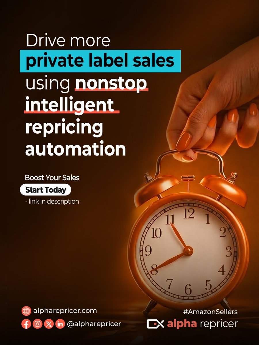alpharepricer's tweet photo. Improve your Amazon store performance with real-time automated repricing optimization. 🎯💵

 -- Start Your Journey : https://t.co/U17cjQccTM 💫

#Amazon #ecommerce #onlineshopping #sales #b2b #usa #businessrepricing #niches #freetrial #salesuccess #ASIN #sellers #May https://t.co/JiI69IxV2T