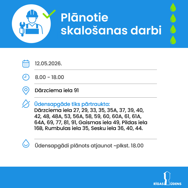 SIA "Rīgas ūdens" tweet media