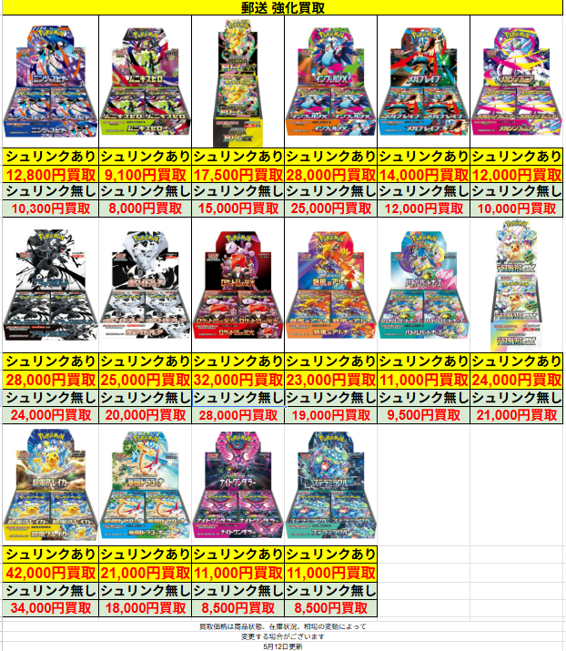 ポケモンカード 🔥強化買取🔥 メガドリーム未開封BOX→17,500円買取