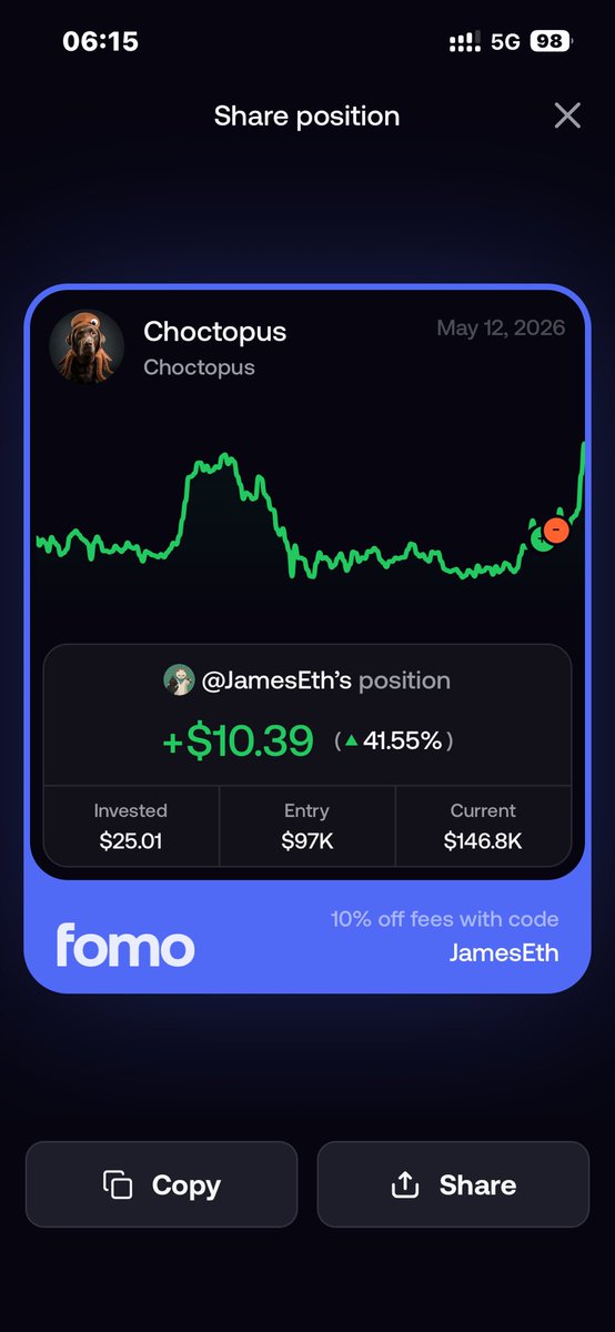 JamesEth_1's tweet photo. @mistor Active trading and holding. Learn to trust your conviction 🙂‍↔️
solana:EVrGfAj99Xr1NjqqZv6E2msVKZVmhGaThHhcZXzrpump is mooning 🔥🔥🔥

Ca: EVrGfAj99Xr1NjqqZv6E2msVKZVmhGaThHhcZXzrpump https://t.co/hSMOSNOCCf