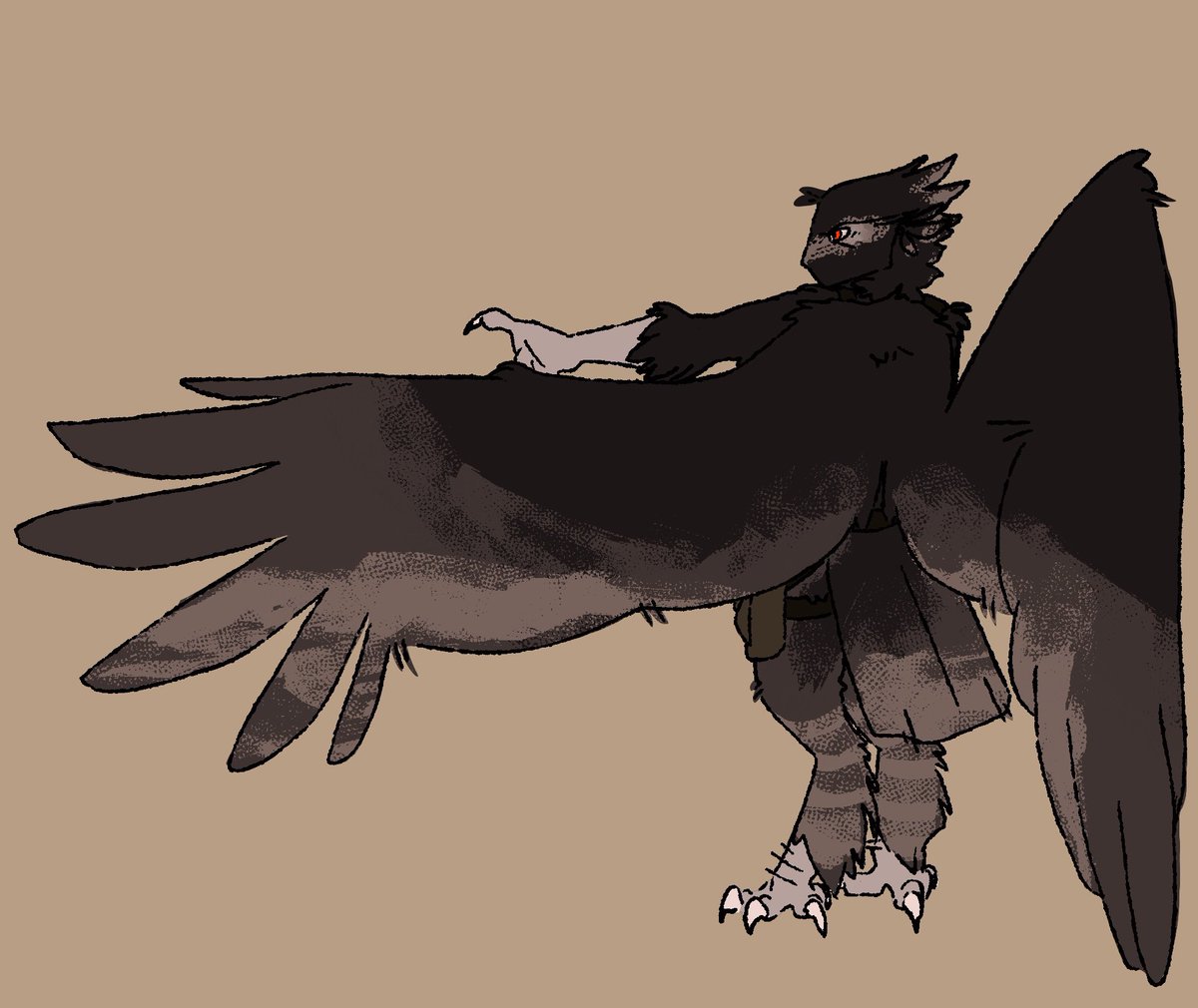 cloudzart's tweet photo. avian au sketches, w storm (mine) &amp; crescent ( @DionSometimes )!

storm is based off the black hawk-eagle, cres js based off the blue jay :3 https://t.co/Z423uJ5ADf