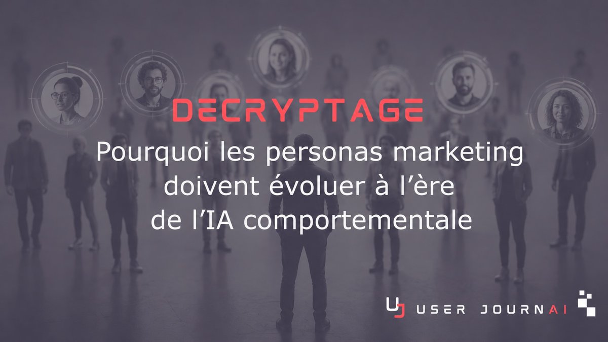 UserJournAI's tweet photo. Les personas marketing ne disparaissent pas.
Mais les personas figés atteignent leurs limites.
Les comportements consommateurs sont devenus mouvants, contextuels et probabilistes
Article 👇
https://t.co/x5rRUozvXb
#AI #Marketing #BehavioralAI #AdTech #AudienceIntelligence https://t.co/qGr2nSoXLf