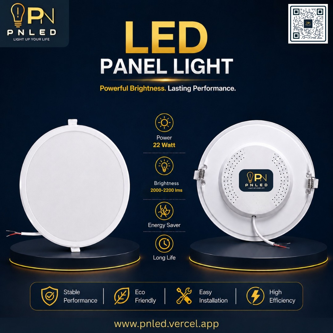 PNLed_Lights's tweet photo. Brighten every space with high-performance LED Panel Lights from PN LED. Designed for efficiency, durability, and powerful illumination with easy installation and eco-friendly technology. ✨ #LEDPanelLight #LightingSolutions #EnergyEfficient #PNLED #ModernLighting https://t.co/ZDawq6zFQE