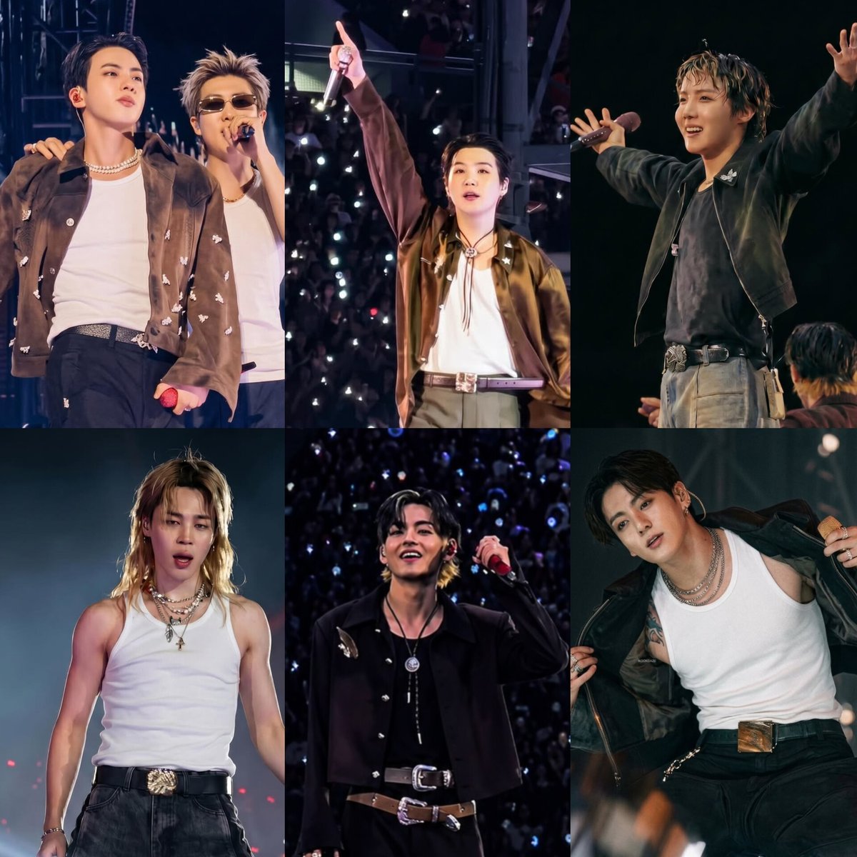 kookyun's tweet photo. BTS wore custom CAMPILLO ( a fashion label based in Mexico city) in their official ig they said :

"Grateful that BTS embraced mexican design to futher connect with the audience , while allowing us to show how far our culture can go" https://t.co/CRTPaUuLM4