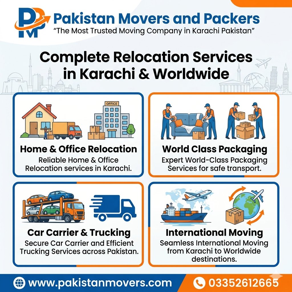PakistanMovers's tweet photo. Whether you’re shifting across the street in Karachi or across the ocean to a new continent, Pakistan Movers and Packers have you covered.

As Karachi’s most trusted moving partner, we bring world-class standards to your doorstep.

+92 335 2612665

https://t.co/6cbOj4qbH2 https://t.co/NRQ3lVJ014