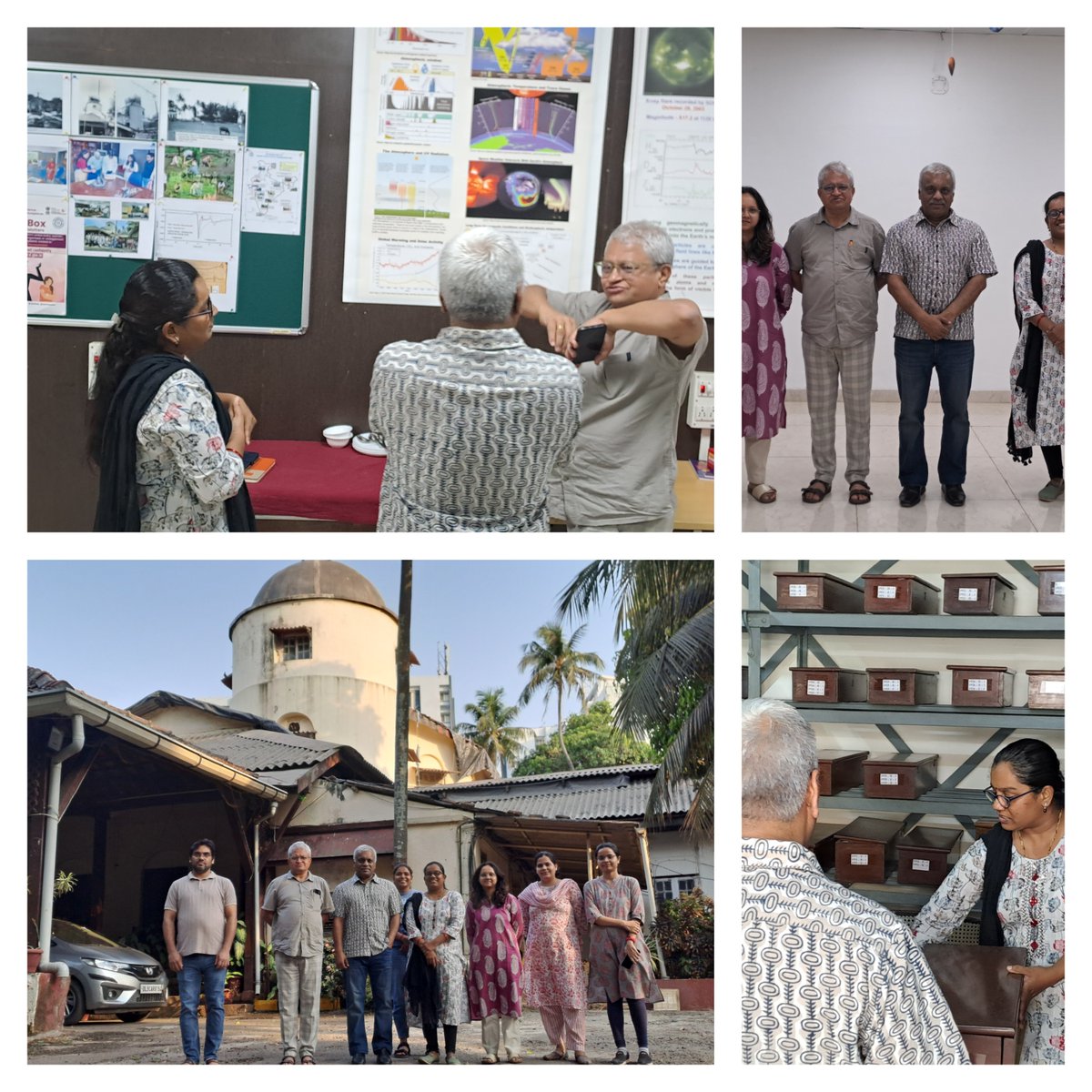 IigDst's tweet photo. @IigDst's CGRL hosted Dr. Uttam Kumar Sinha @UKSinha_idsa, Senior Fellow  @IDSAIndia giving him a tour of the historical observatory and its role in shaping India's geomagnetic research. 
@DrJitendraSingh, @IndiaDST, @karandi65, @apdimri1 https://t.co/zDX58eLdTq