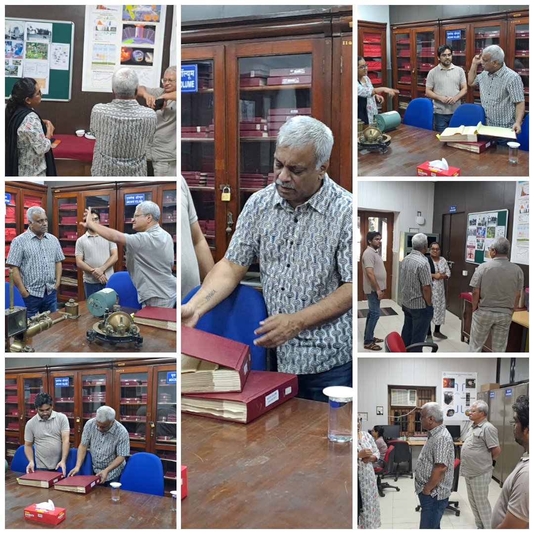 IigDst's tweet photo. @IigDst's CGRL hosted Dr. Uttam Kumar Sinha @UKSinha_idsa, Senior Fellow  @IDSAIndia giving him a tour of the historical observatory and its role in shaping India's geomagnetic research. 
@DrJitendraSingh, @IndiaDST, @karandi65, @apdimri1 https://t.co/zDX58eLdTq