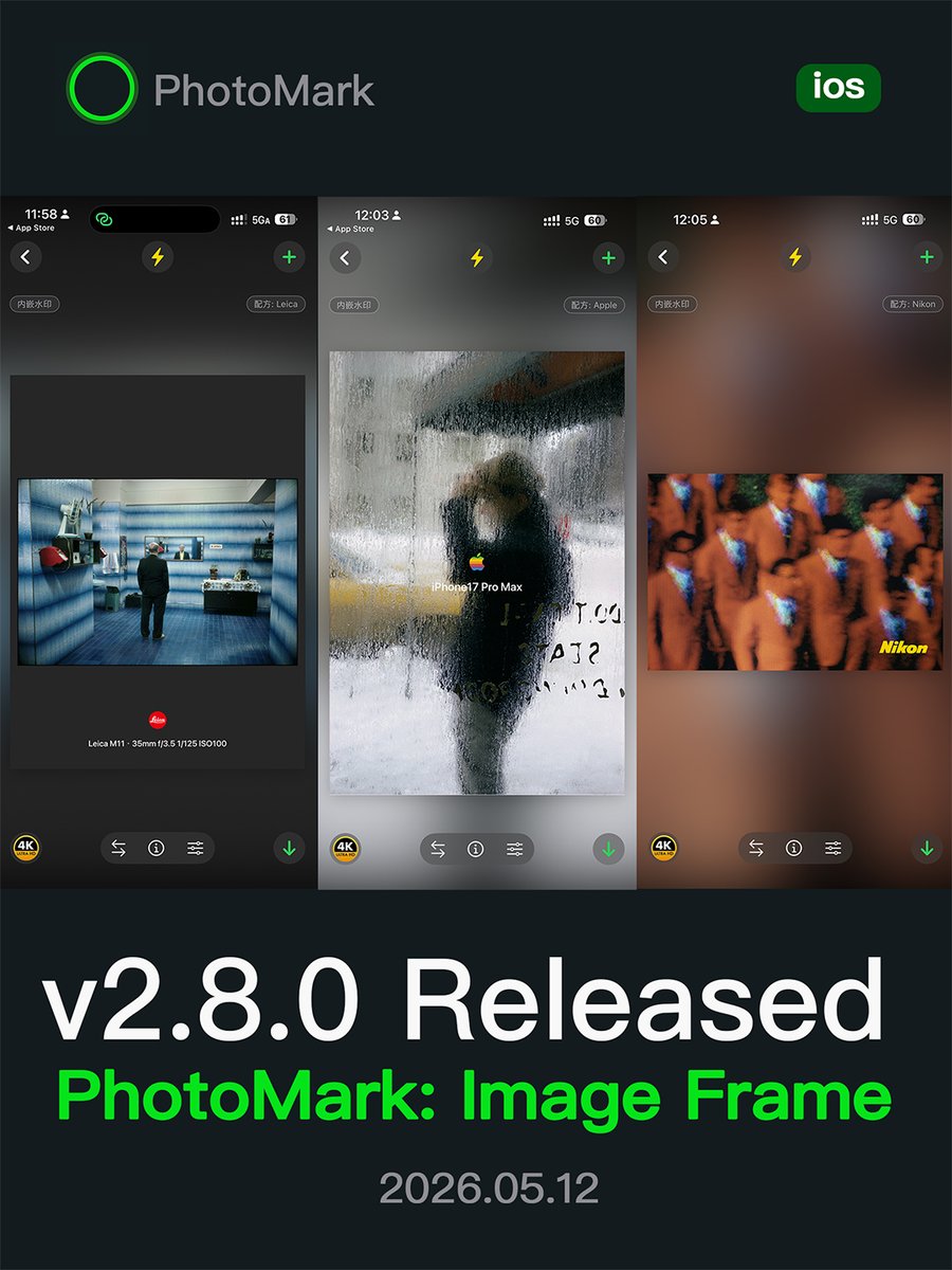 LeaveStyle1's tweet photo. PhotoMark 2.8.0 is coming.

Link: https://t.co/41V6wYfnY1 https://t.co/oJs0CwSlzy