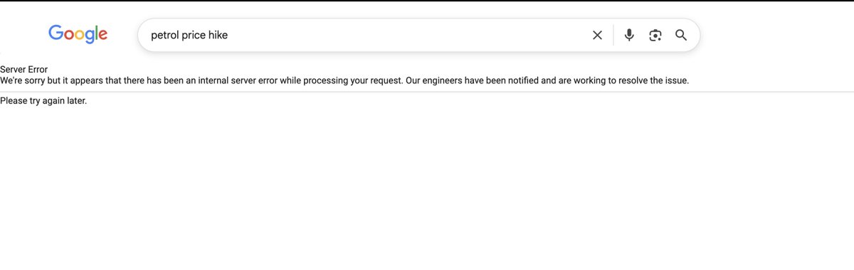 deepaksgt's tweet photo. Internal Error ➡️ Google Search 👀👀 https://t.co/JWsCGxcOTy