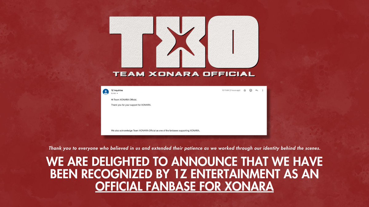 TEAM XONARA OFFICIAL tweet media