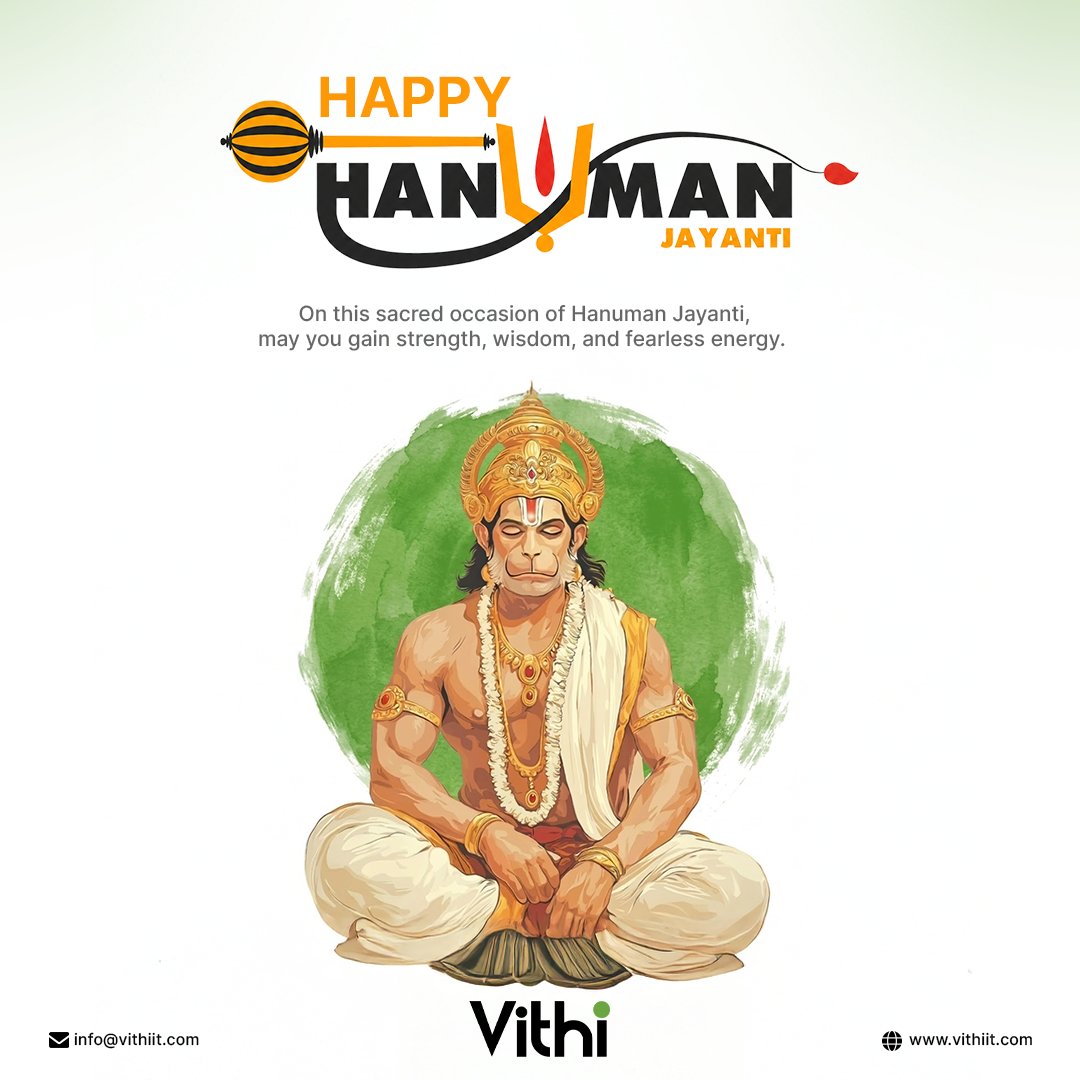 vithiit's tweet photo. 🚩 Happy Hanuman Jayanti! @vithiit 

May Lord Hanuman bless everyone with strength, wisdom &amp; fearless energy. 🙏
Jai Bajrang Bali! 🚩
.
.
#HanumanJayanti #HappyHanumanJayanti #JaiBajrangBali #Strength #Wisdom #PositiveVibes https://t.co/Ttk2cLtwV7