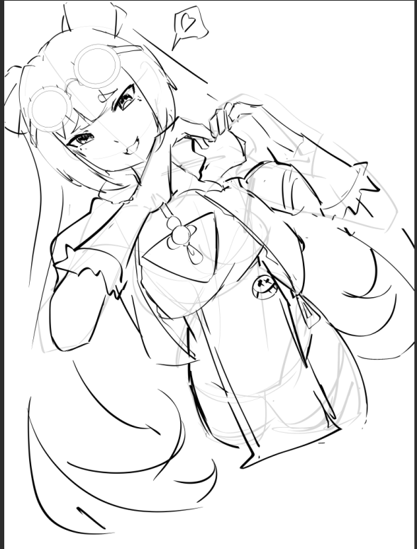 Chun30_'s tweet photo. @Fuululuu am i the first?!. a quick sketch.I usually use 3D models by sketching rough lines to mark key parts, since perspective makes them tricky. Then I draw the character on top, adjusting proportions as needed—for example, making a loli look smaller with a bigger head https://t.co/giY8Ovdm5r