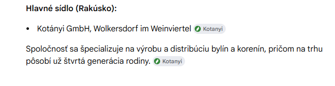 Akože chápem, že som pri hraniciach, ale keď gúgel mi maďarsky odpovedať nemusí...
Riešil som prekvapenie maďarov, že Kotányi je rakúska firma.
Ale áno, zakladateľ bol Maďar.