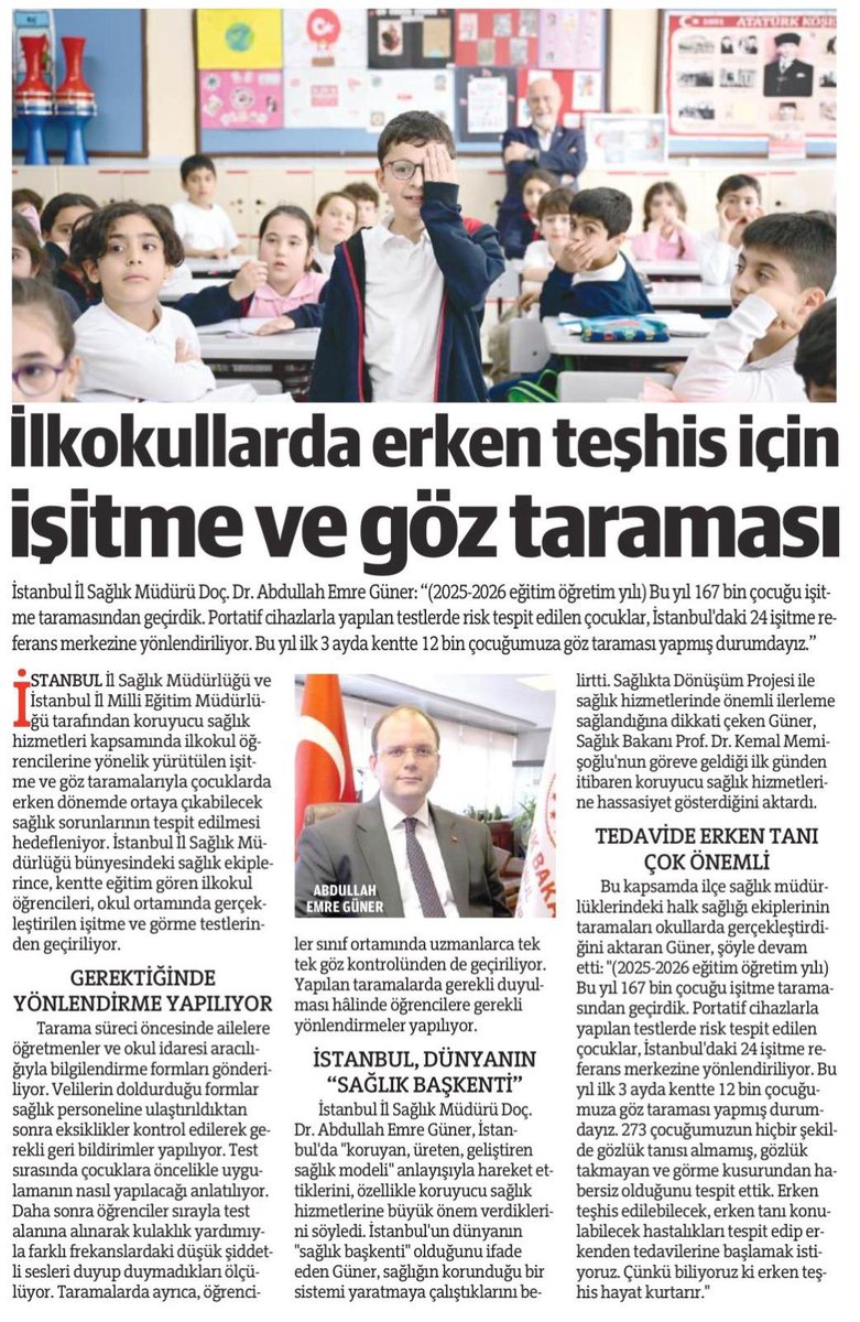 sinemb61's tweet photo. Okullarda sağlık taraması #anadoluajansı https://t.co/EU9jgDS9nf
