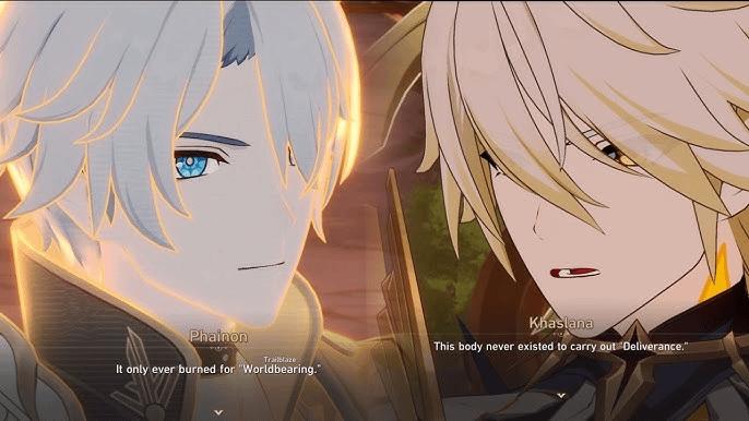 gojosjojos's tweet photo. I don't think Khaslana is blonde, that's just golden blood staining his white hair https://t.co/fg6VmbYWQv