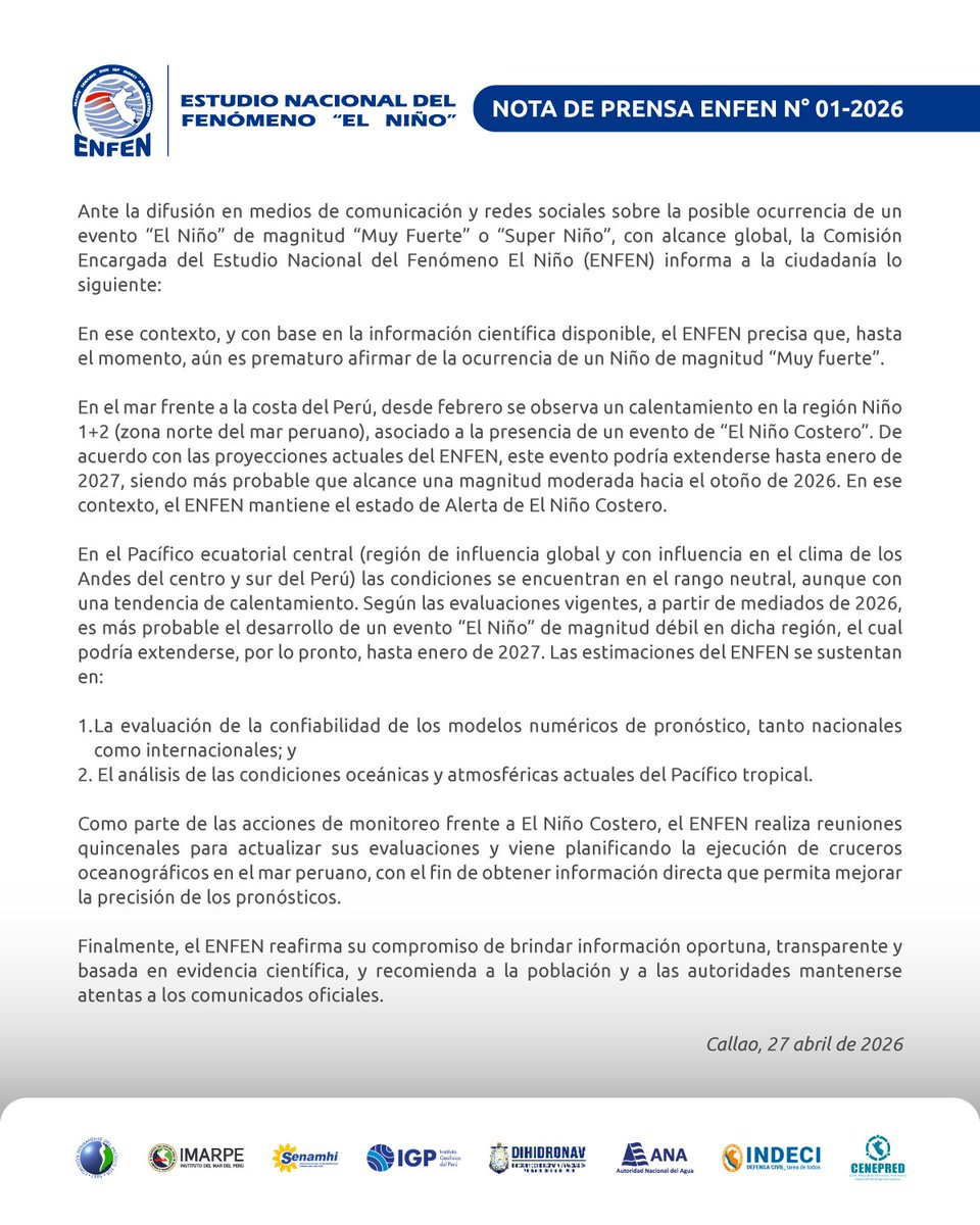 Clima Extremo Perú tweet media