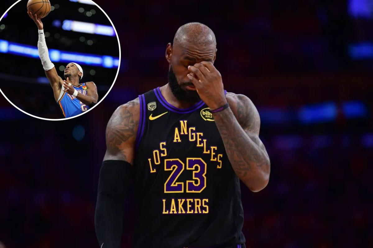 Lakers eliminated by Thunder after crushing Game 4 as LeBron James ...