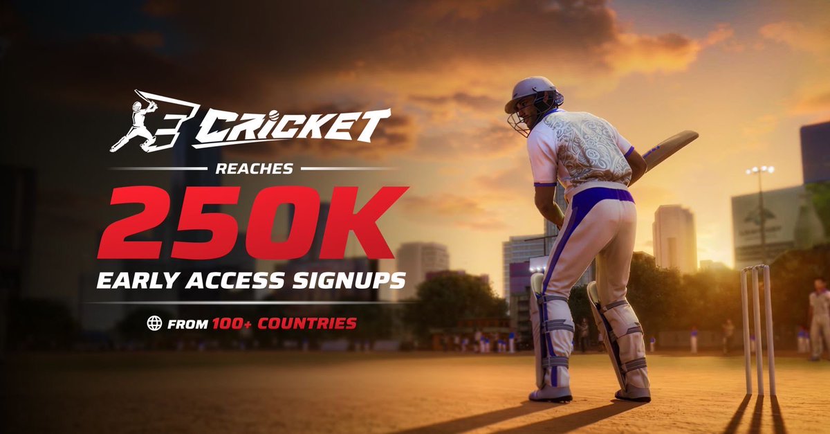 TheKaranShroff's tweet photo. 250,000+ gamers. 100+ countries. One shared passion for cricket. 🌍🏏

What started as a vision at LightFury Games from India 🇮🇳 is now turning into a global movement.

Closing soon, Get your Early Access pass here: https://t.co/pUaJWSfI1V https://t.co/g8FXpiw8YL