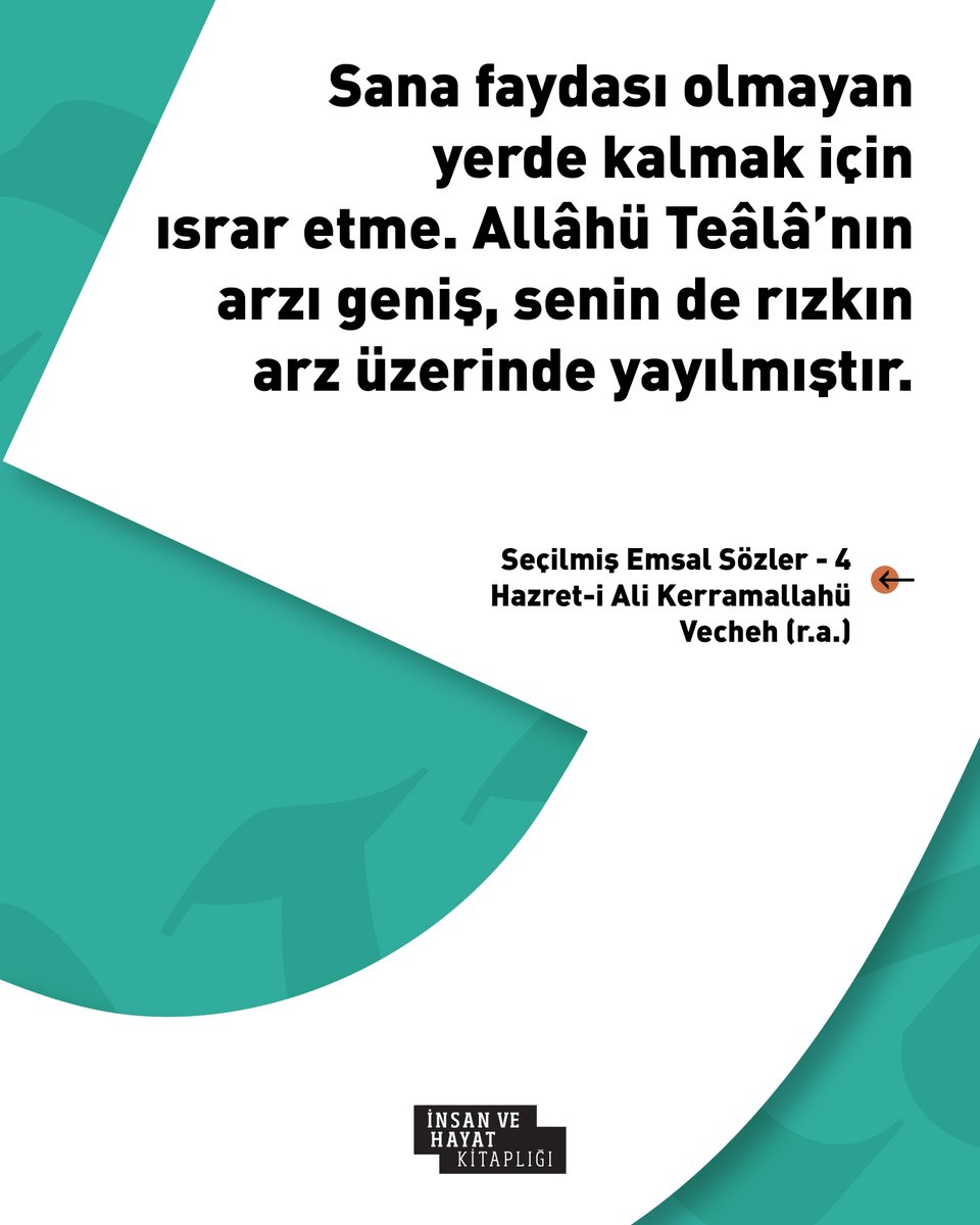 insanvehayat's tweet photo. ✨ Seçilmiş Emsal Sözler-4 “Hazret-i Ali Kerramallahü Vecheh (r.a.)” kitabımız çıktı!
Çamlıca Kitap mağazaları ve https://t.co/9q7cm6HzjW'da!

📚 İstifadeli okumalar dileriz! https://t.co/YVrs8M7oUK