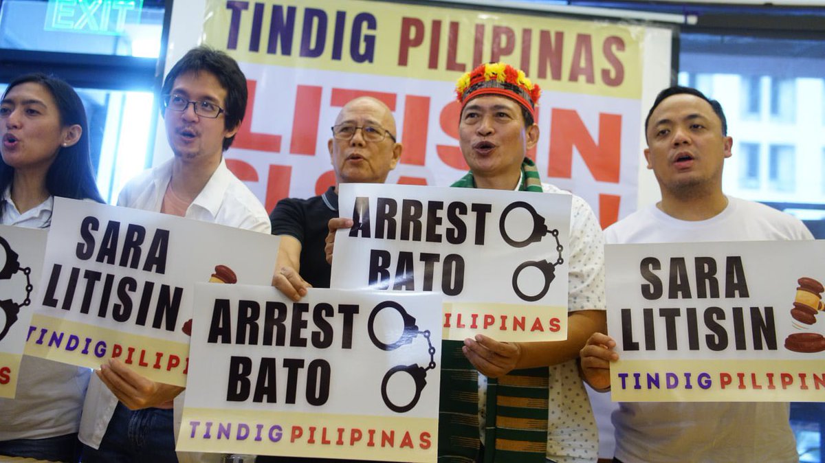 TeddyBaguilatJr's tweet photo. Pananagutan ang sigaw ng bayan. Presscon ng Tindig Pilipinas. Bilang isang mamamayan, ang aking posisiyon ay para maayos ang gobyerno at magsilbi sa Bayan, ipairal ang pananagutan. #litisinsisara #arrestbato #mlpartylist https://t.co/WOkMfgDK1j