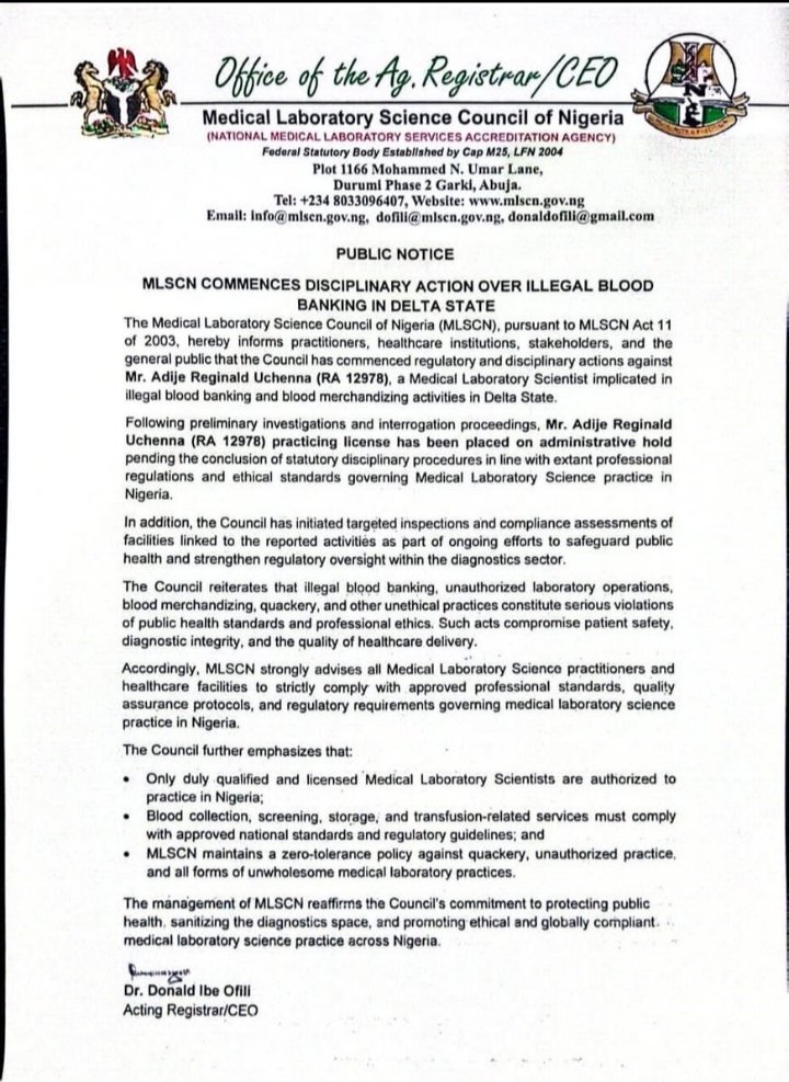 G50For's tweet photo. Right Step In The Right Direction.
Kudos To MLSCN @MedLabNigeria https://t.co/RtC86bBAIq