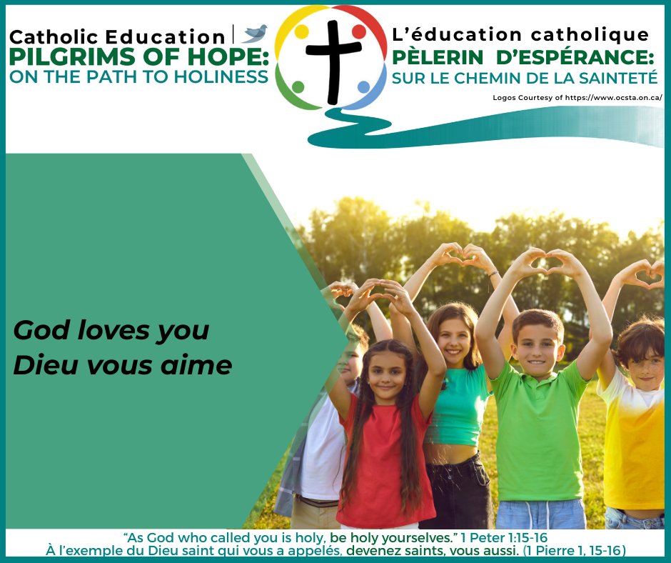 HolyTrinitySD's tweet photo. Catholic Education Week May 10-17, 2026 - God’s love is a special gift that is always with us. We see God’s love through Jesus, who teaches us how to be kind, forgive, and care for others. As Pilgrims of Hope, we are walking togethe https://t.co/SaB9P8miI2 https://t.co/ulBJrS55ZJ