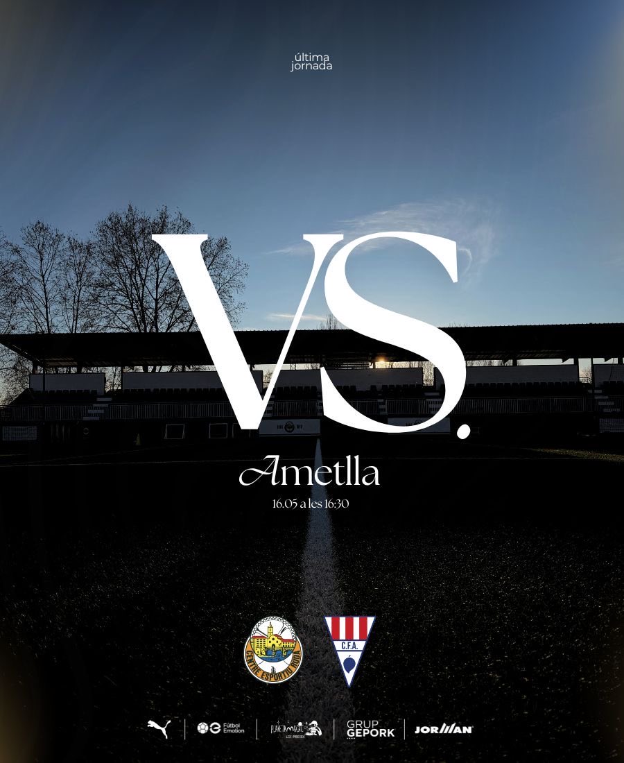 cerodadeter's tweet photo. 𝐏𝐑𝐈𝐌𝐄𝐑 𝐄𝐐𝐔𝐈𝐏 | 🇫🇮

🗓 DISSABTE 16 🔔
⏰ 16:30 hores
🆚 @cfametlla1924 
📍 Mpal. Rode de Ter

#SentimentRodenc1940 👊🏼 https://t.co/2H3A41uXBP