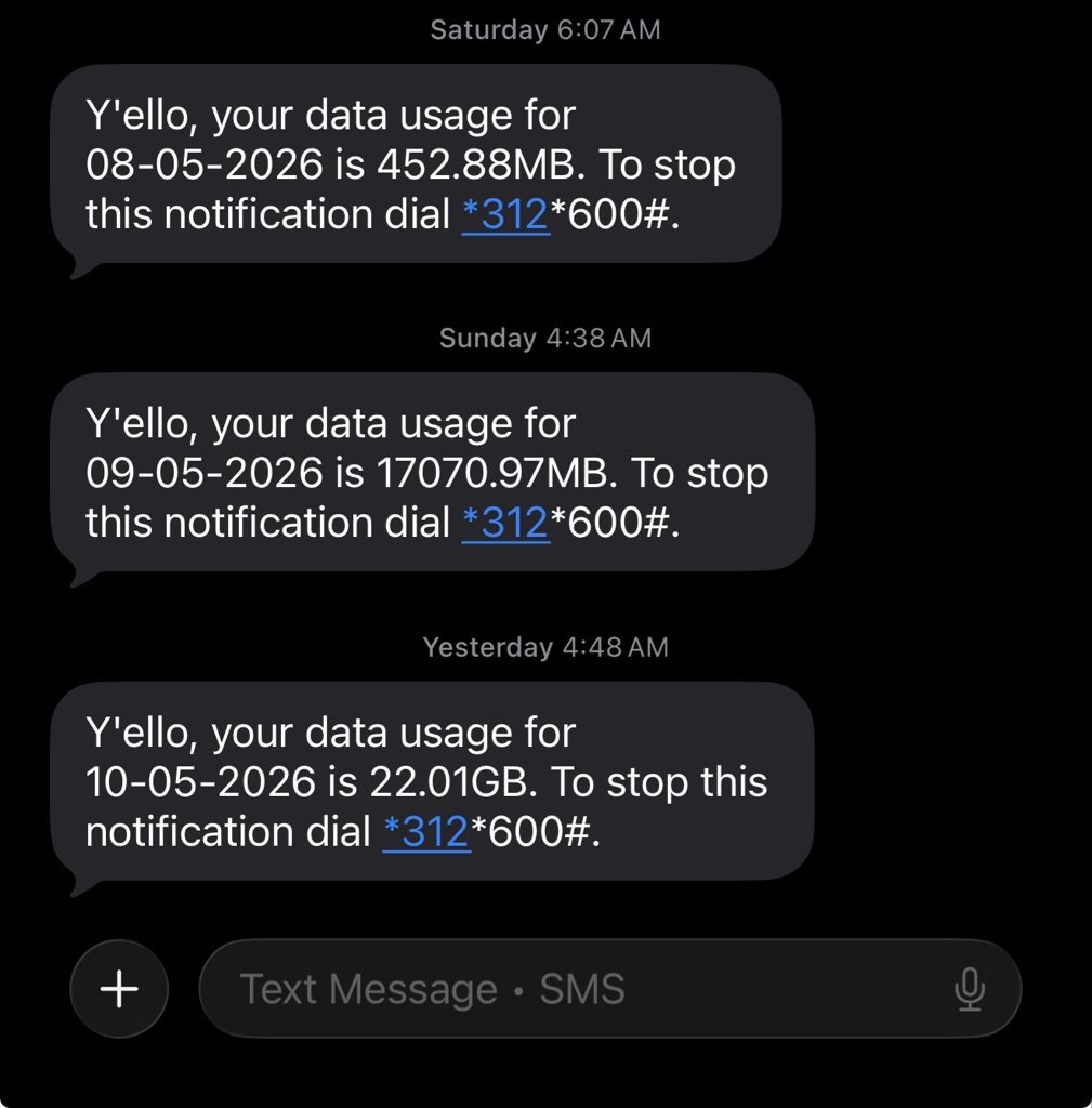 Doris_ugo's tweet photo. @MTNNG @MTN180 you guys are thieves, Nigerians we need to speak up. kindly explain to me how I used up 22GB in 1 day. What is this new level of stealing. 🙆🏾 https://t.co/S0jNdbtouu