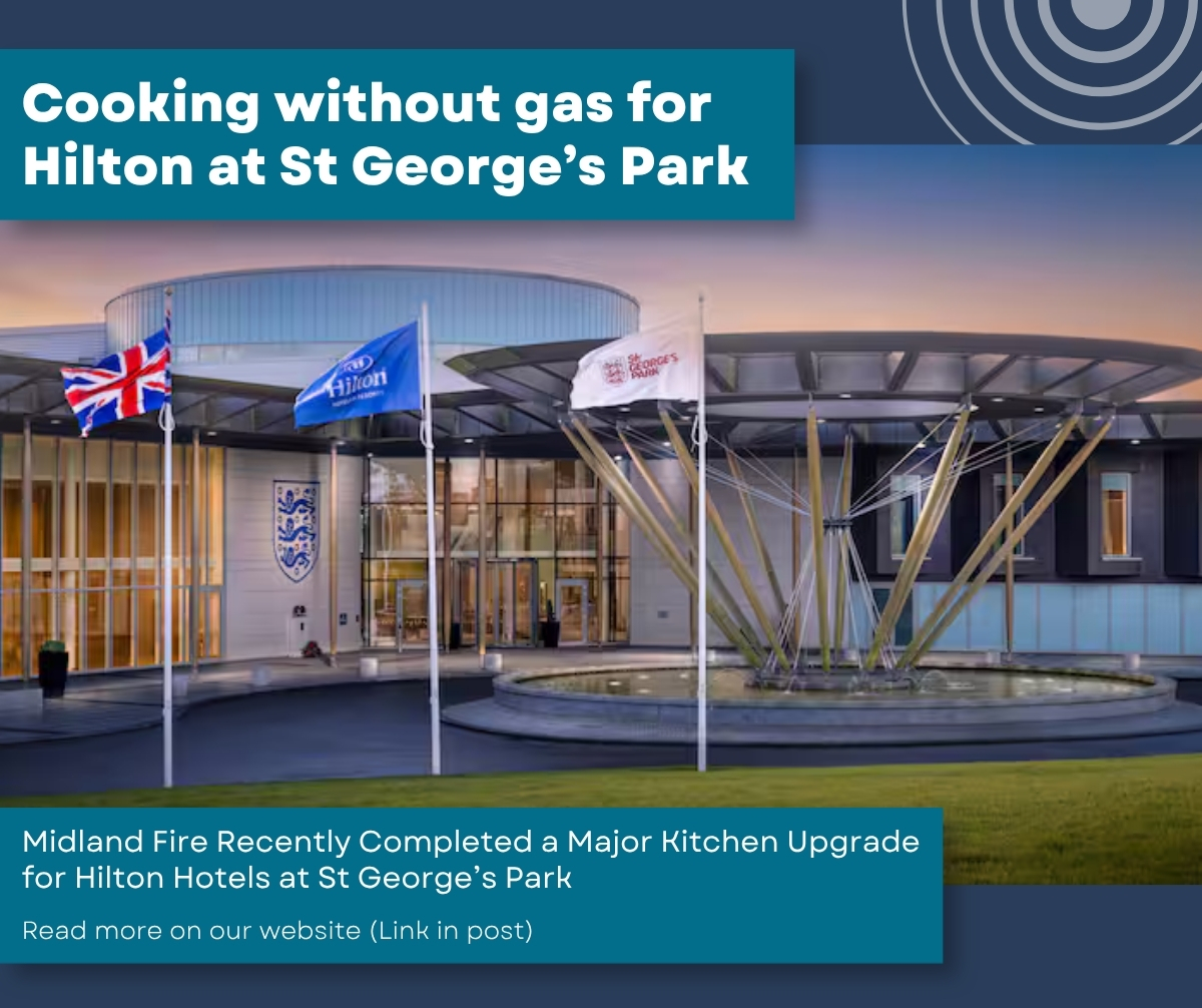 firedetection's tweet photo. Project completed for Hilton at St George’s Park: our team transitioned the kitchen from gas to fully electric, enhancing infrastructure for high-performance equipment with minimal disruption. A significant move towards energy efficiency and sustainability. https://t.co/nuUyvDTDNo