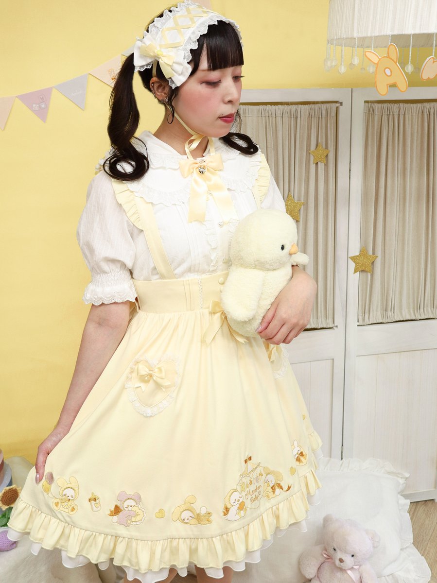 Amavel アマベル 黄色系　うさぎ　ラビット　セット　スカート ブラウス ♥Coming soon Item♥Part2 ＊めるへんあにまるべいびースカート(5月15