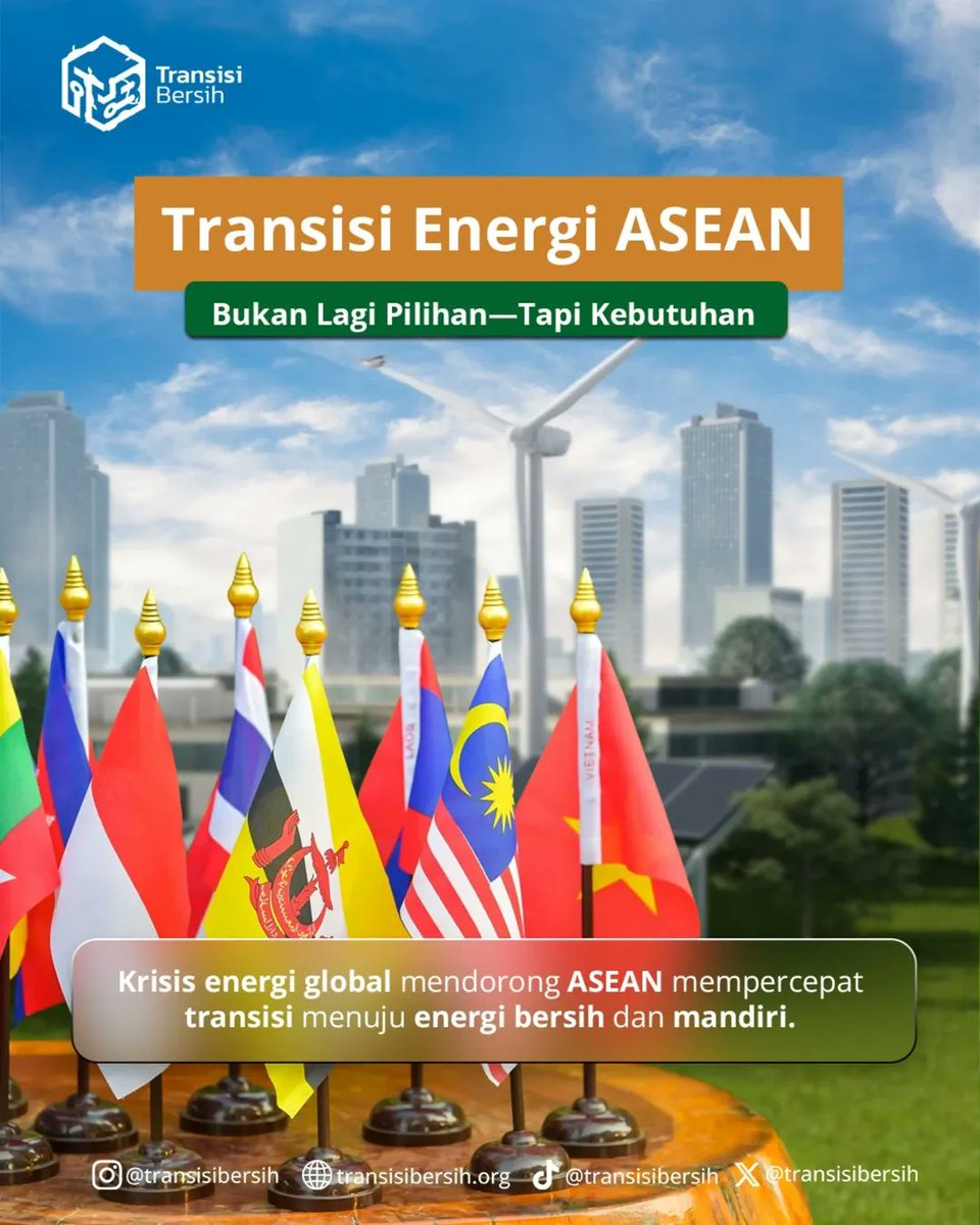 TransisiBersih's tweet photo. Transisi energi ASEAN bukan lagi pilihan, tapi kebutuhan.

Baca selengkapnya di https://t.co/mLjudPzXZZ https://t.co/IQlJg3gFoX