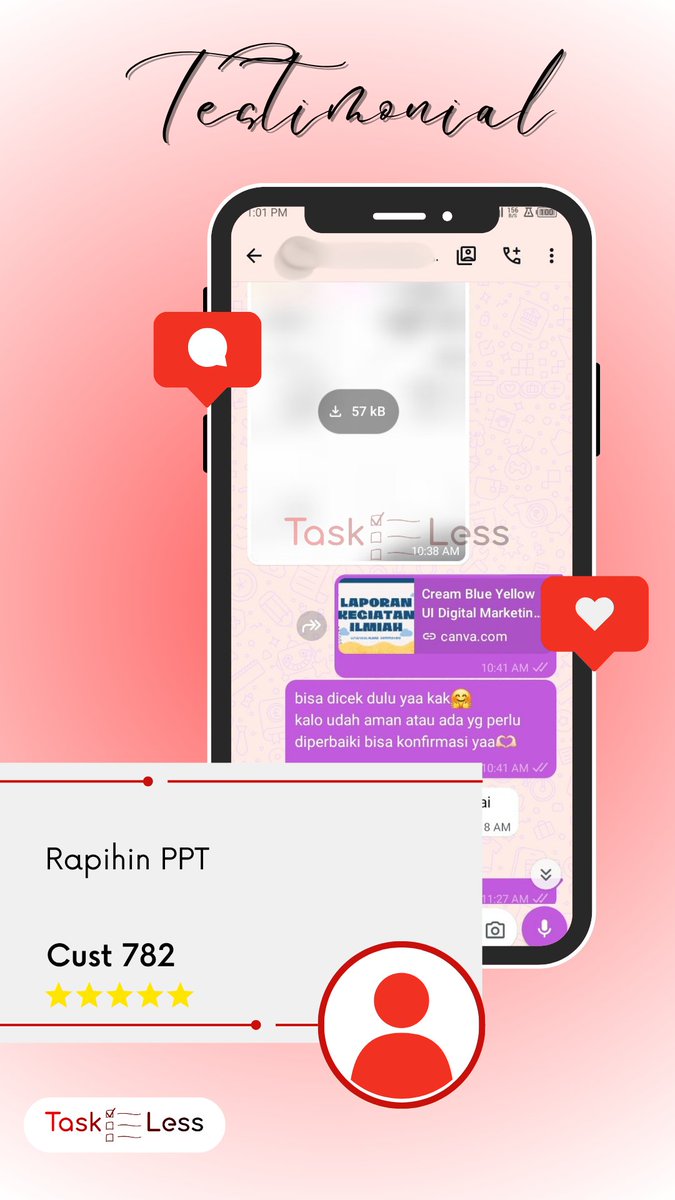TasklessCo's tweet photo. Update Testi📢

781. Formatting halaman
782. Rapihin PPT
783. Mentoring marketing
784. Kerangka pikir HMNS https://t.co/XOcAc6QPbt
