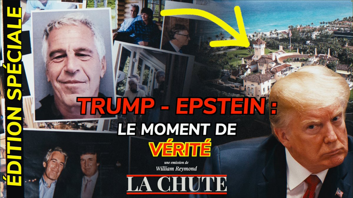 WilliamReymond's tweet photo. 🚨 Trump - Epstein : le moment de vérité

Rendez-vous EXCEPTIONNEL à 15h30-9h30🇨🇦 pour l'Audition Epstein.

Pour la première fois, les survivantes dévoileront comment Palm Beach et Mar-a-Lago étaient au centre du réseau Epstein - Maxwell.

Lien dans les commentaires 👇 https://t.co/6ngAfooXo3