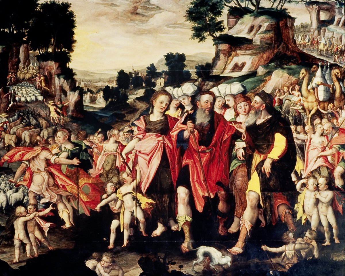 LippLandMus's tweet photo. Christi Himmelfahrt ist mehr als Bollerwagen &amp; Bierkisten  „Der Zug nach Kanaan“, 1590/91, aus dem Abrahams-Zyklus zeigt eine andere Art des Unterwegsseins: Aufbruch, Vertrauen und den Blick nach vorne. Zu sehen in unserer Dauerausstellung, auch heute, am Feiertag von 11–18 Uhr! https://t.co/FfaCR59TRB