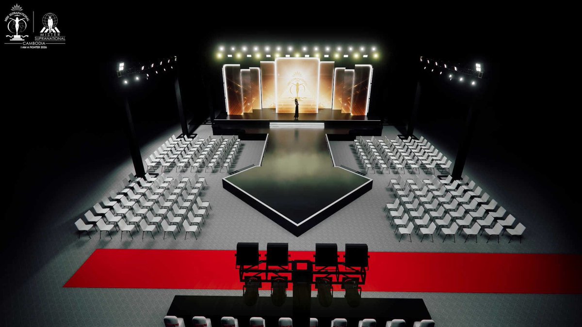 RakVirak91723's tweet photo. This is the official stage for final competition of Miss & Mister Supranational Cambodia 2026 that held on may 15th 2026 at Aeons 2 Mall ð°ðð°ðð°ð #cqmbodia #supranationalcambodia2026 #finalcompetition https://t.co/Rjkn60YgLX