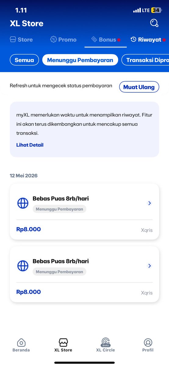 cakechewy's tweet photo. @myXL @myXLCare halo gimana mind udh 2kali transaksi msh aja ga bisa diisi kuota nya smpe skrg juga!!! https://t.co/XhnK7UeI5J