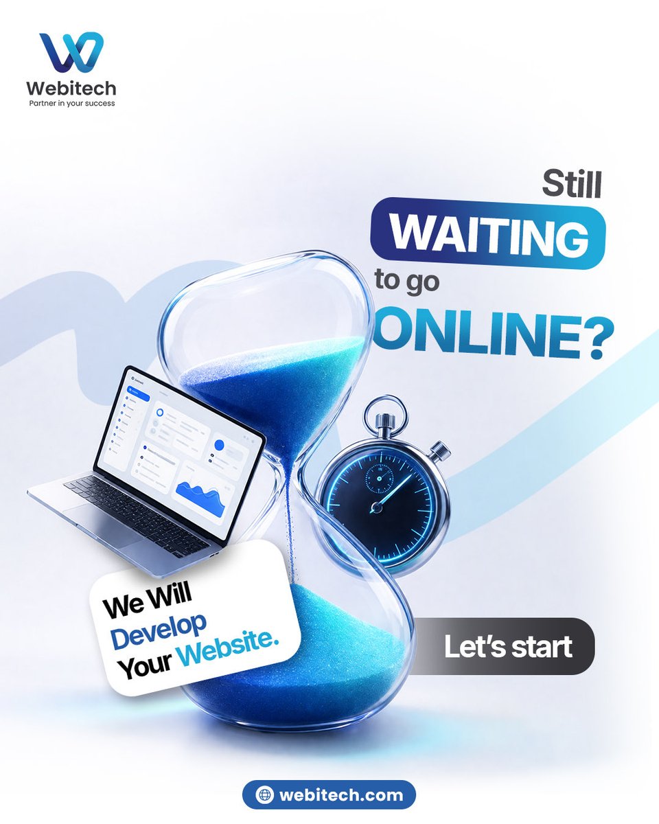 webitechltd's tweet photo. Still waiting to go online? ⏳
Your website = your growth engine 🚀

Let’s build it.
🌐 https://t.co/8XucI7AWUH https://t.co/5FlE6uxCnk