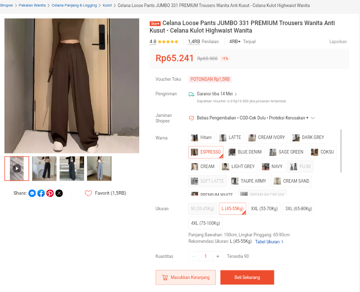 bubblesins's tweet photo. WTS loose pants expresso guys, baru sampe kemarin dan belum di pakai ya, cuma buat tryon, 50k splitpay, full oren 60k🙏🏻 https://t.co/8wUnK8UzD7