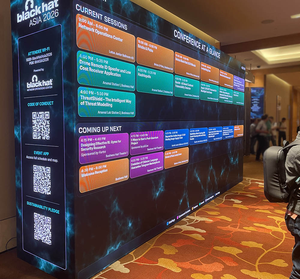 paaliq's tweet photo. Blackhat Asia 2026 was a huge event focusing on Cybersecurity and AI. #blackhatasia #blackhat https://t.co/i3W79cUVem