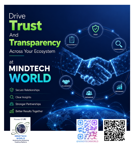 Mindtechworldx's tweet photo. Drive performance with precision 🚀
Performance Marketing Tracking Platform by Mindtech World helps you track, optimize &amp; scale with confidence.
Drive trust and transparency across your ecosystem. https://t.co/GWia614SgF