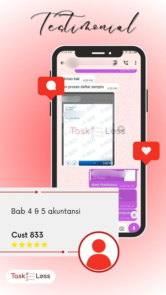 TasklessCo's tweet photo. Update Testi📢

833. Bab 4 &amp; 5 akuntansi https://t.co/wYP3jhGkPI