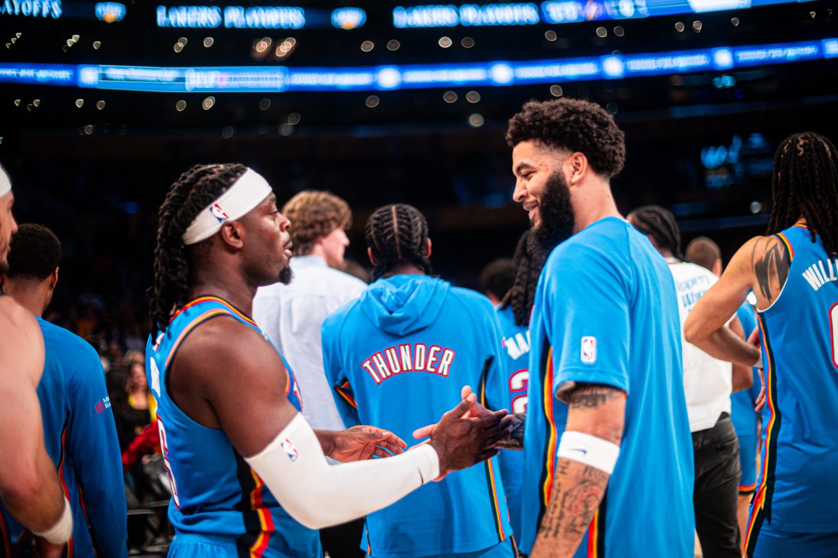 okcthunder's tweet photo. Together 🤞 https://t.co/LhjlZFAWn3