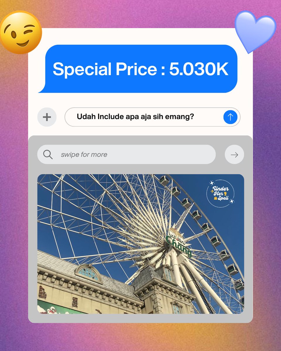 underherspelll's tweet photo. HELLOOO GUYS!✨️

KAMI OPEN FULL BANGKOK TRIP NIH!
20 - 23 Agustus 2026! Dengan special price 5.030K!😍

Apa aja sih yang akan kalian dapat kalau ikut open trip kami? Bisa di cek di sini yaa👇

YUK JANGAN SAMPAI KETINGGALAN! SISA 2 SEATS DOANG NIH!😗

#zonauang #travel #thaitrip https://t.co/RGq375ImfW